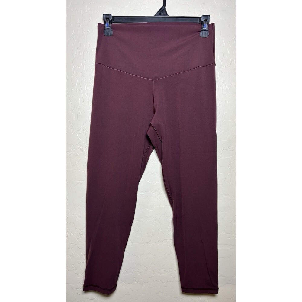 NWT Offline by Aerie Real Me 7/8 Leggings Womens Large Short Burgundy High Rise